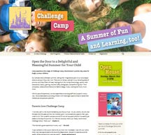 Challenge Camp home page